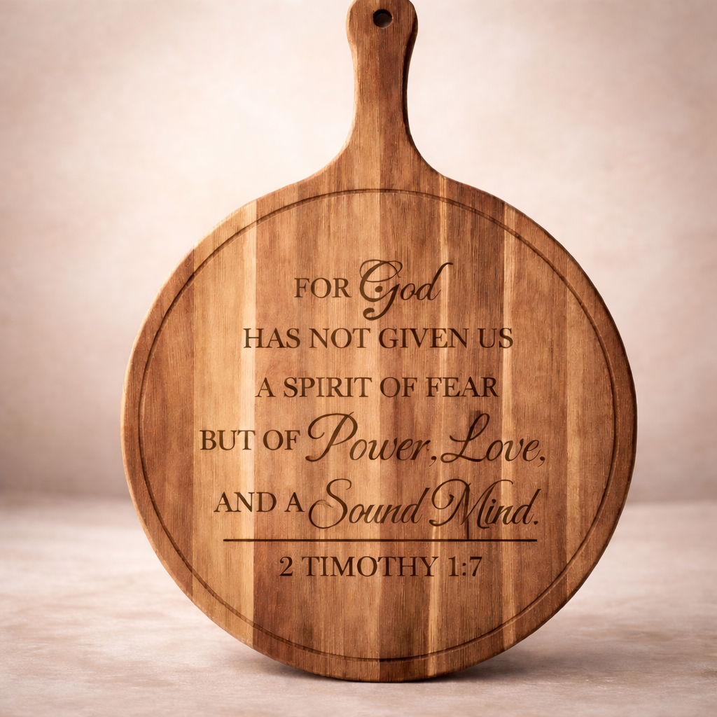 2 Tim 1:7 Serving Tray