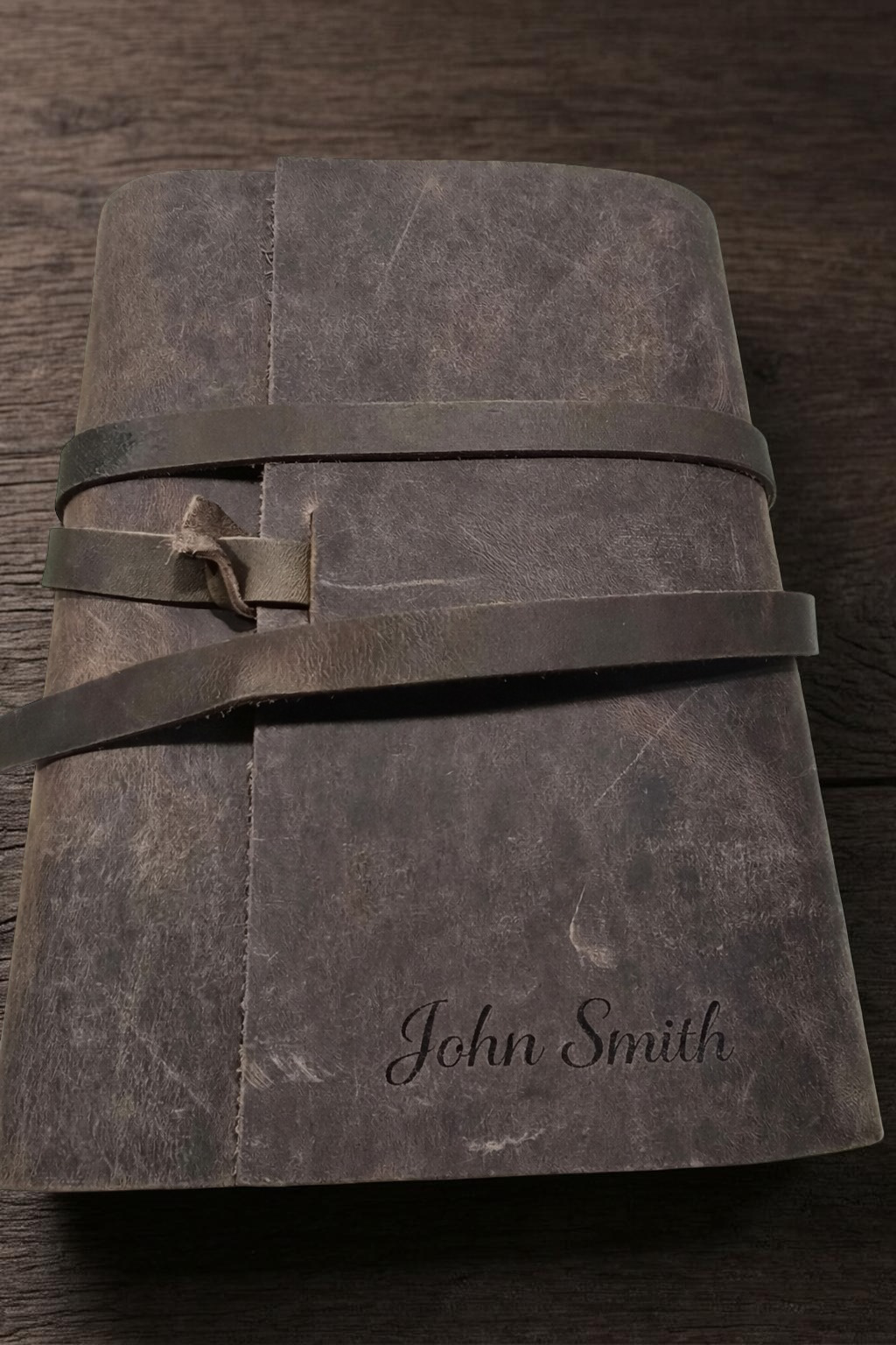 Leather Notebook Rustic Brown