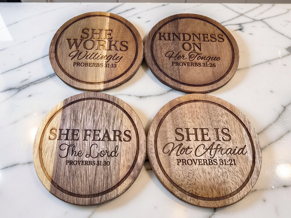 Proverbs 31 Woman Collection (4 Coasters)