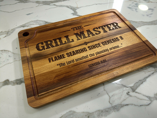 Grill Master Genesis 8:21 Serving Tray (Acacia)