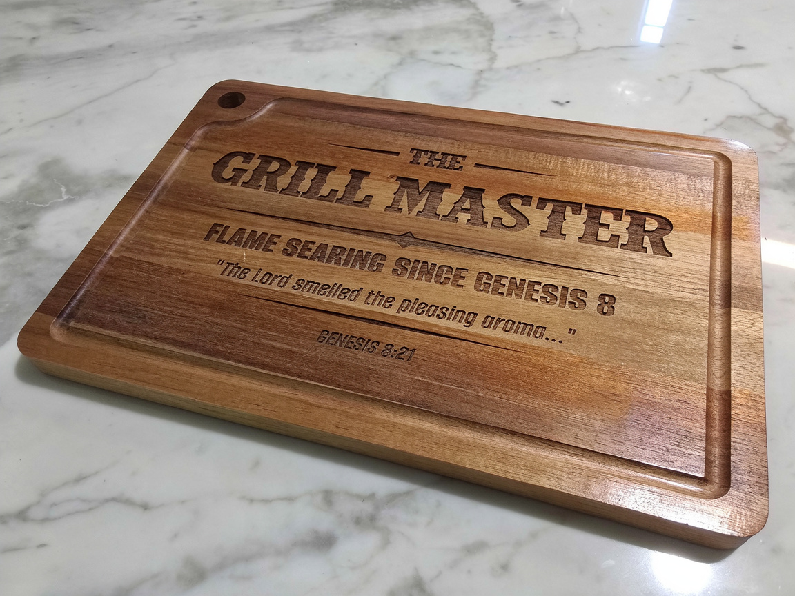 Grill Master Genesis 8:21 Serving Tray (Acacia)
