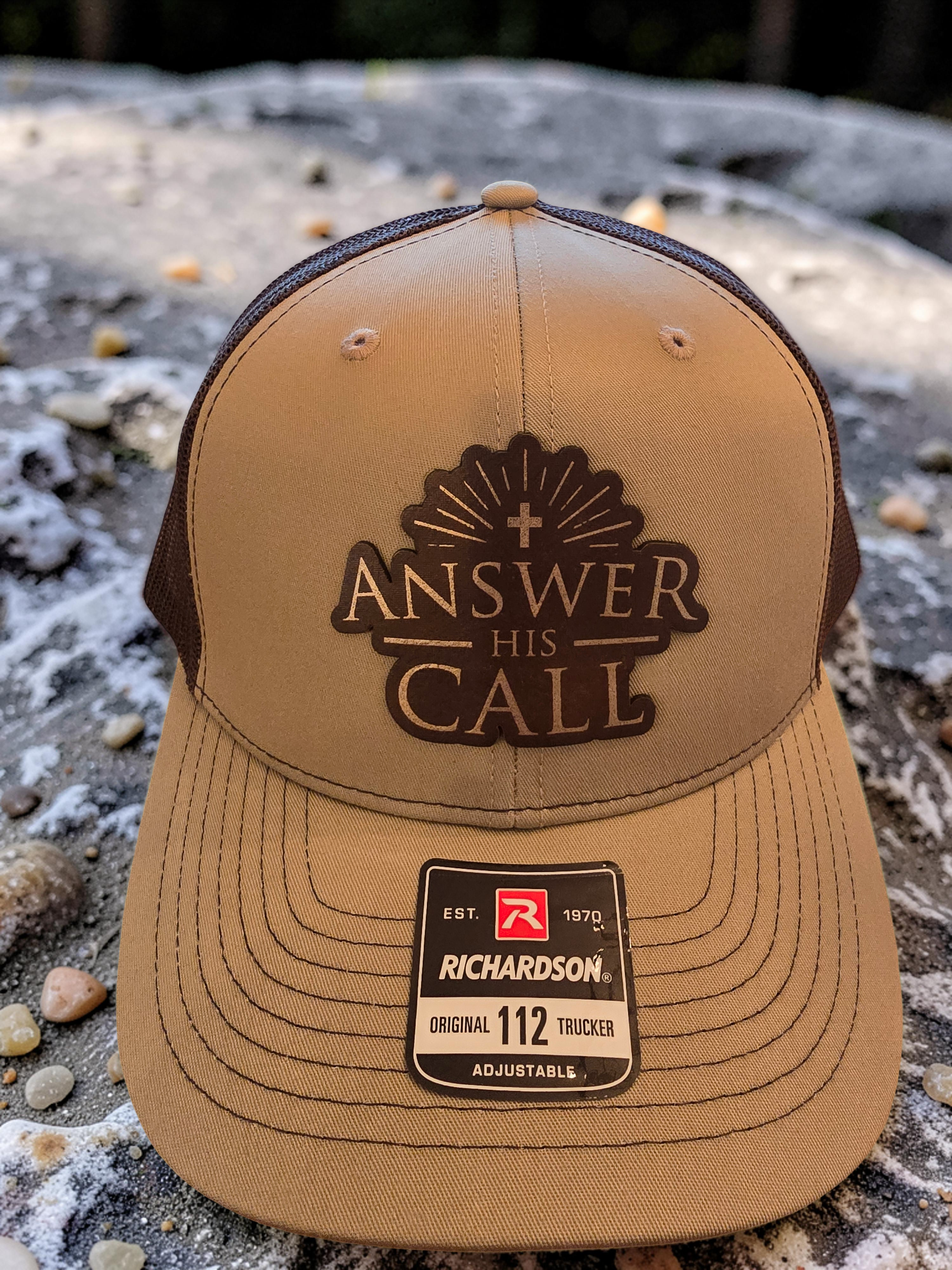 Answer His Call Hat Tan/Brown(R112)
